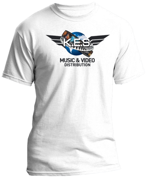 KES Network Colored Logo on White Tee